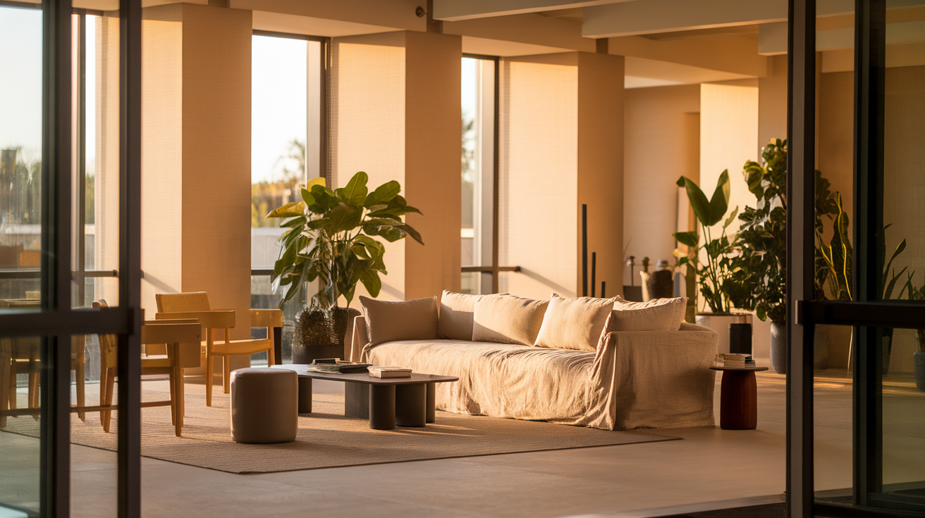 A warm, thoughtfully decorated living room